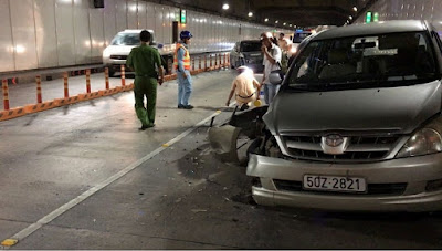 Công an đang điều tra tai nạn hầm vượt sông sài gòn