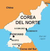 Resultado de imagen de mapa del pais corea del norte