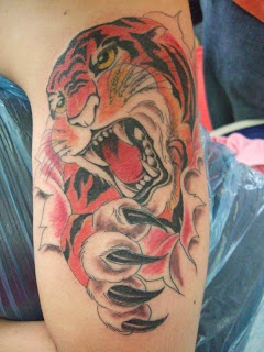 3d tiger tattoo japanese 