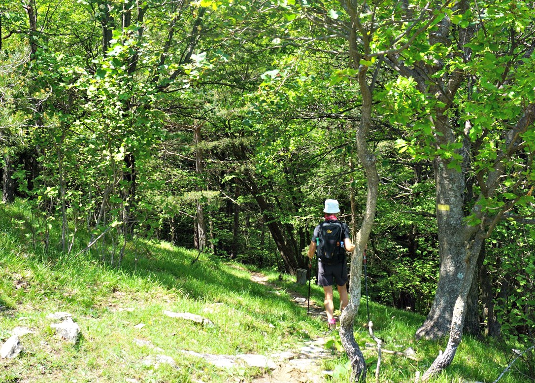 Descending back to Baisse de Levens