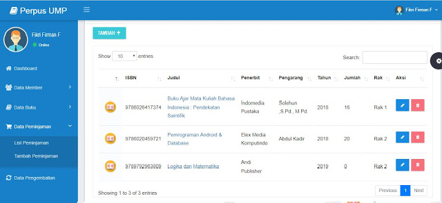 Source Code Aplikasi Perpustakaan Berbasis Web