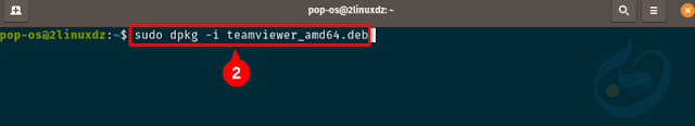 install teamviewer on pop!_OS