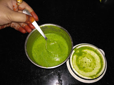 coriander chutney using curd