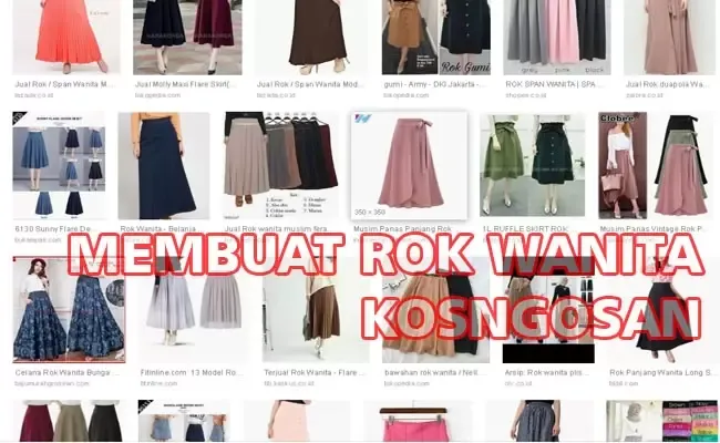 membuat rok wanita