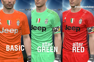 IDK PES 2016 Juventus 2017 Goal Keeper Kitpack