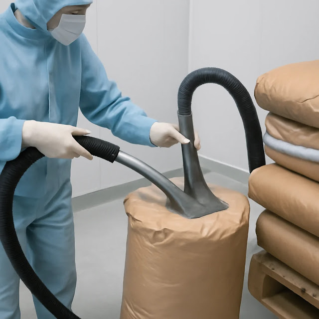 Dedusting of the Raw and packing Material at the time of Receipt