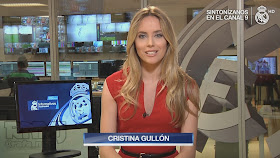 Cristina Gullón, periodista de noticias en Real Madrid Televisión en abierto