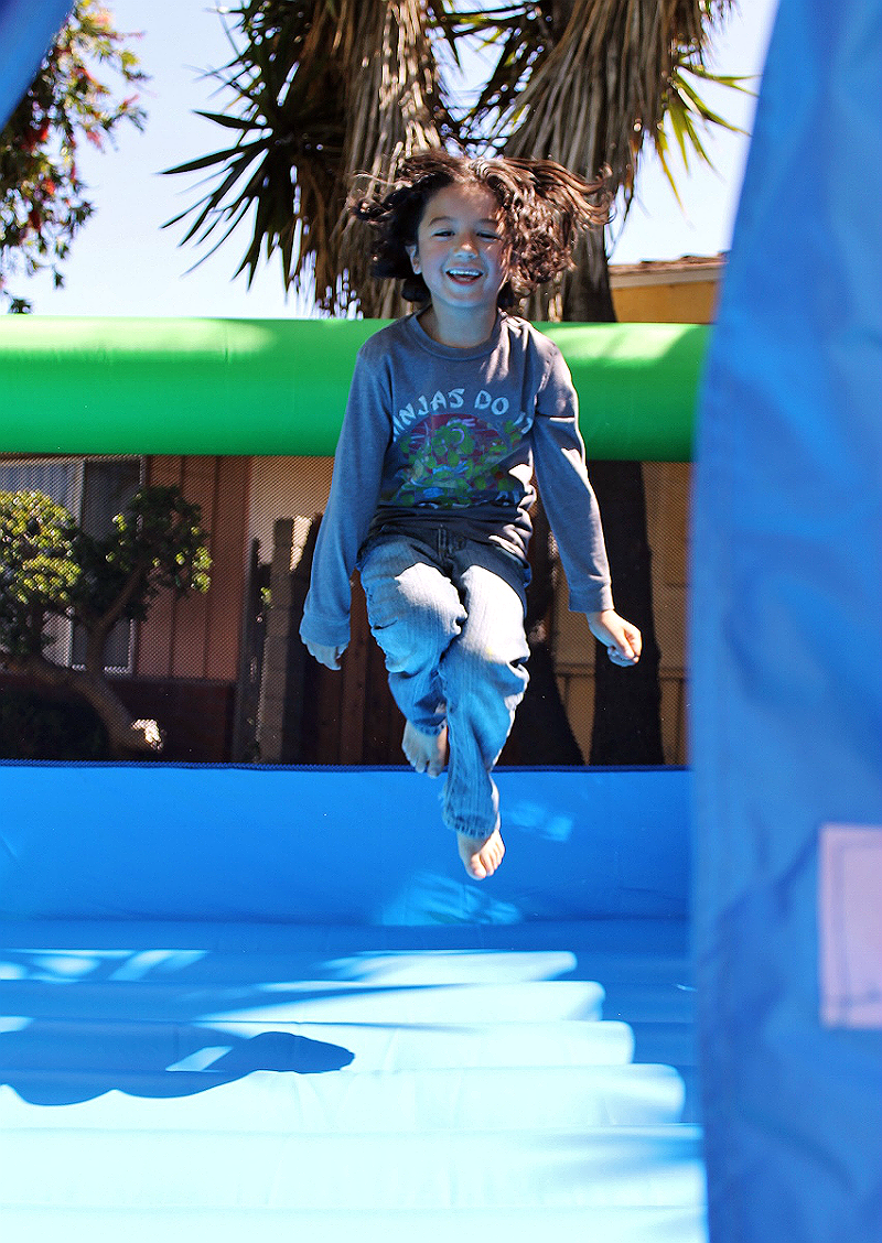 Own your own bounce house or inflatable for a fraction of the cost of rentals, with Blast Zone. Featured is the Big Ol Bouncer with a 12' x 15' footprint and 600lb capacity! #sponsored