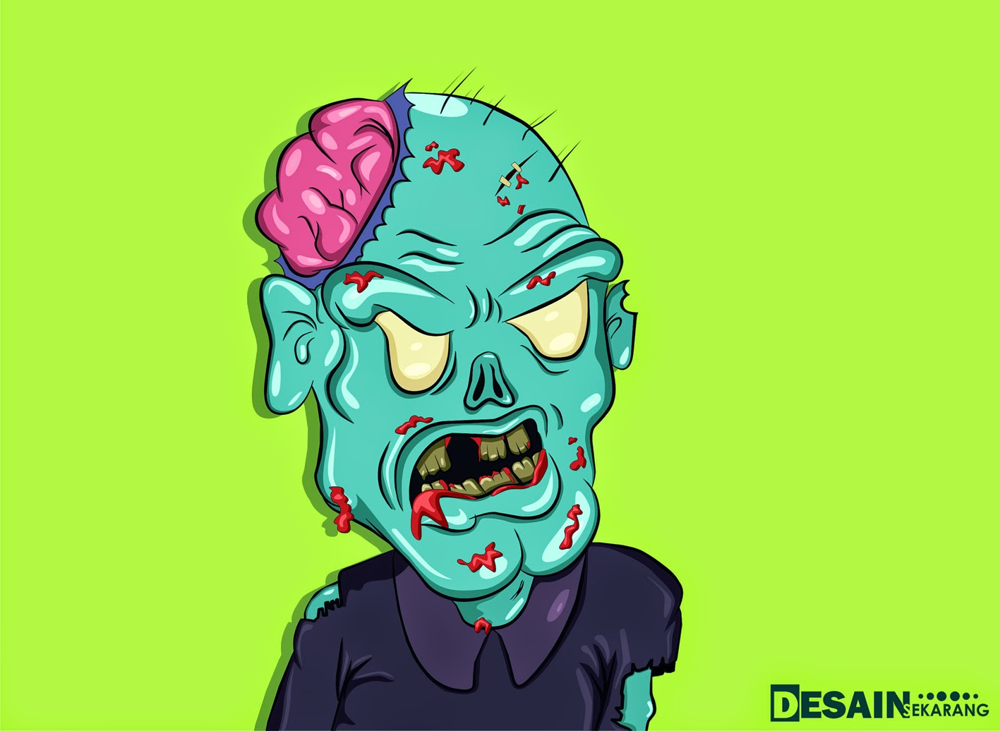 Koleksi Gambar Gambar Kartun Zombie Keren Terbaru 2018 Sapawarga