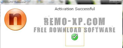 Nitro PDF aktivasi sukses