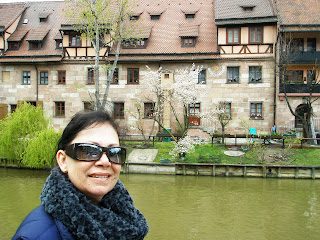 Rio Pegnitz com vista para o lado Sebalder