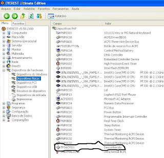 Dispositivo Desconhecido ACPI TPSACPI01 Driver