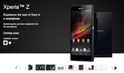 Xperia Z Coming Soon in India