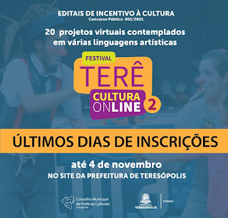 Últimos dias de inscrições para edital Festival Terê Cultura Online 2