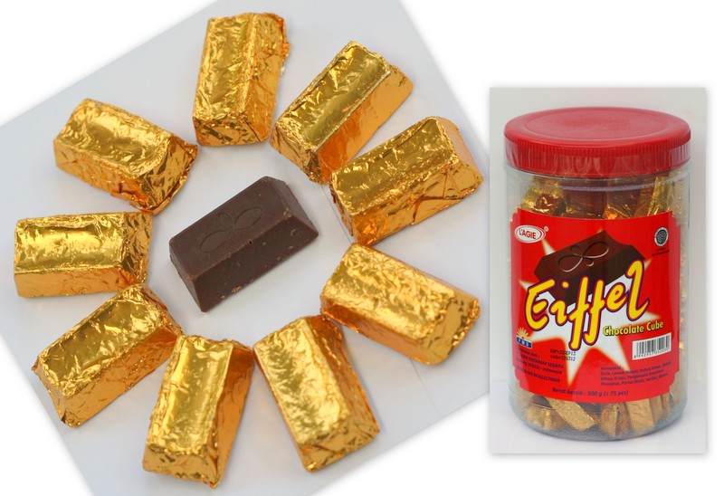 Parcel Coklat Isi Kue  dan Permen  Jelly Anak Anak Untuk 