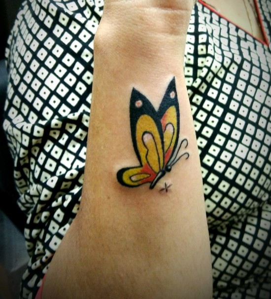 tatuagens de borboletas para as meninas