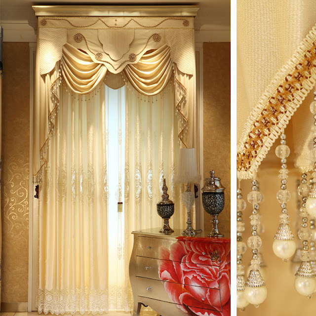 curtain ideas for living room in gold color scheme