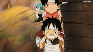 ワンピースアニメ 幼少期 495話 エース ルフィ | ONE PIECE Episode 495