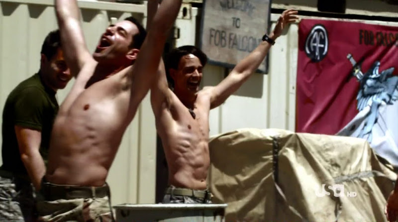 Christopher Gorham Shirtless in Covert Affairs s2e07