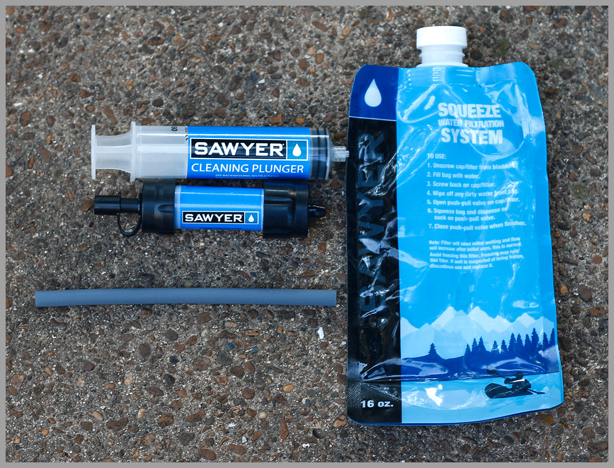 Full kit, Sawyer Mini Water Filter