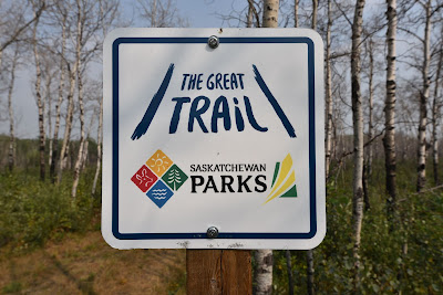 The Great Trail Saskatchewan Parks sign.