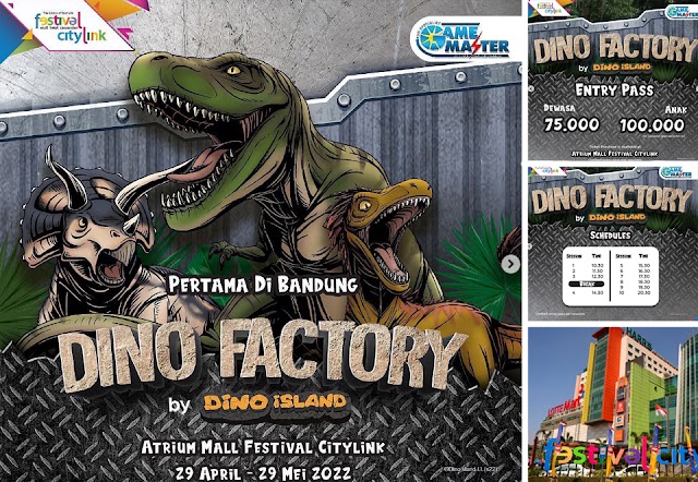 Wow, Aneka Dinosaurus Bakal Hadir di Main Atrium Festival Citylink 29 April - 29 Mei 2022