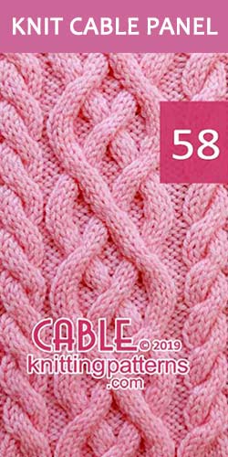 Knitted Cable Panel Pattern 58, its FREE. Advanced knitter and up.