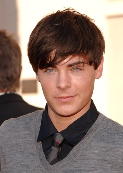 zac efron black hair