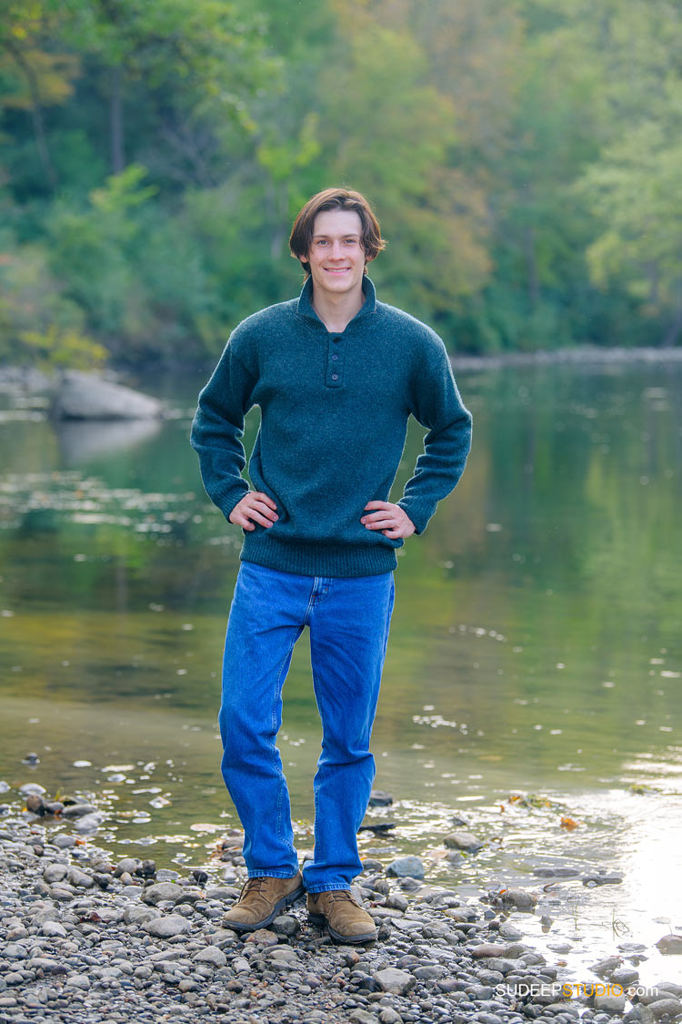 Ann Arbor Community High School Senior Pictures for Guys in Arboretum Nature by SudeepStudio.com Ann Arbor Senior Portrait Photographer