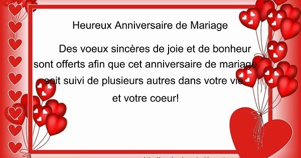 Texte Anniversaire De Mariage Mari