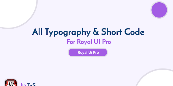 All Typography & Short Code Updated!