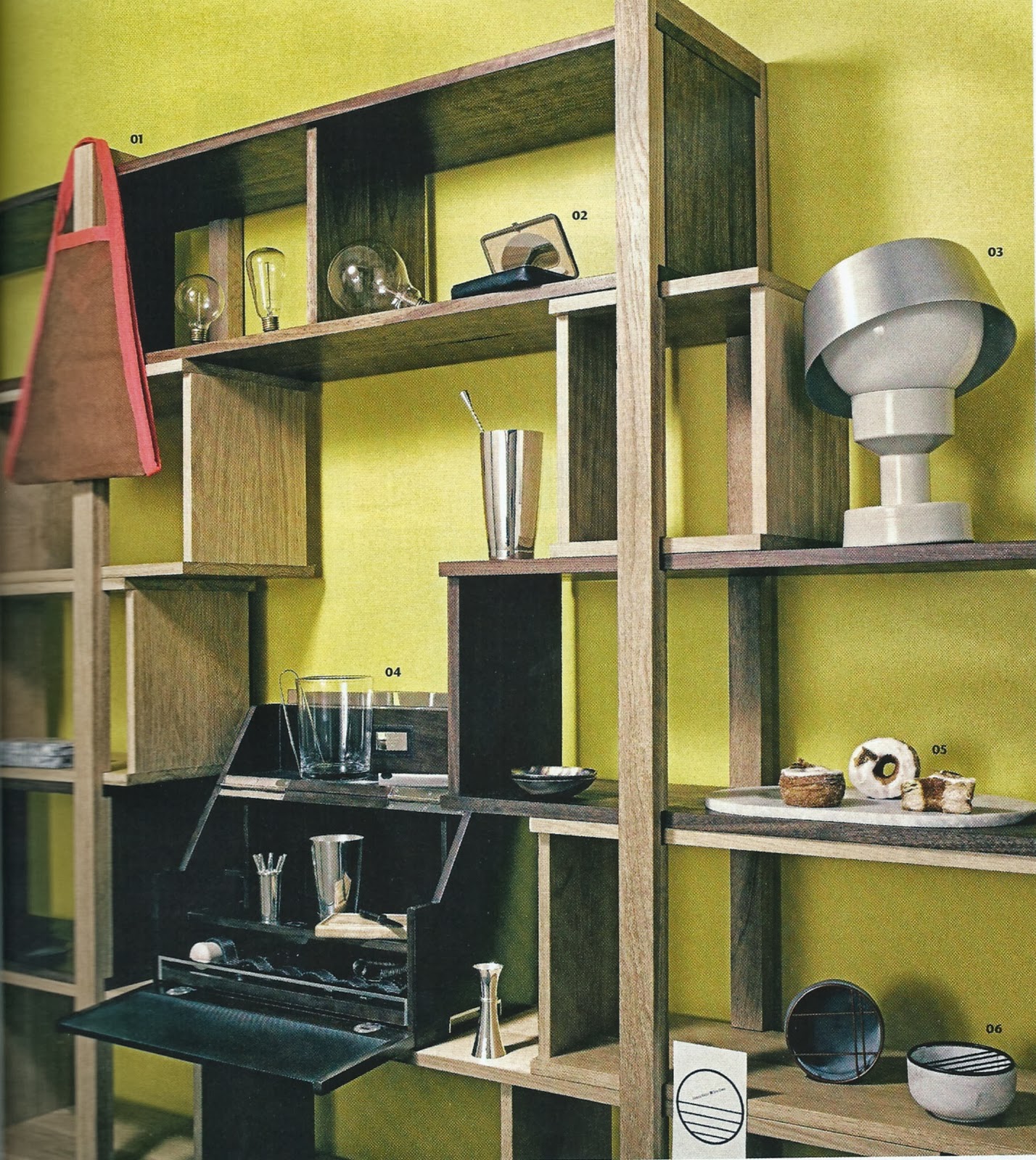 De Troupe's TRETO shelves in October Wallpaper mag