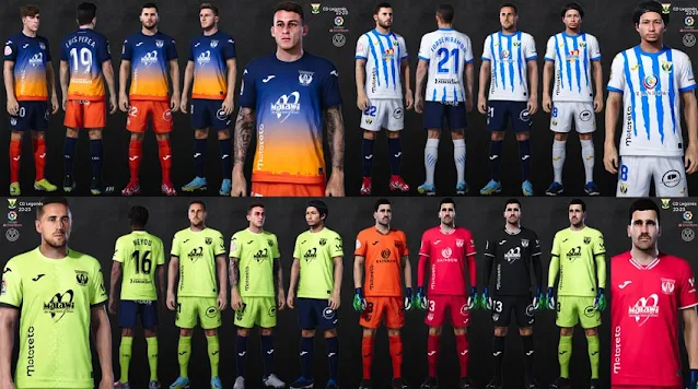 CD Leganés 22-23 Kits For eFootball PES 2021