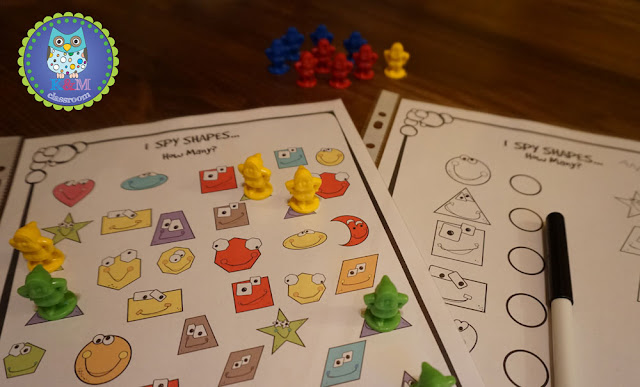 I Spy Shapes Printable Activity Classroom Game