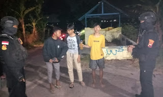 Tim Pandawa Polres Sukoharjo Amankan Tiga ABG Pesta Miras di Tempat Umum