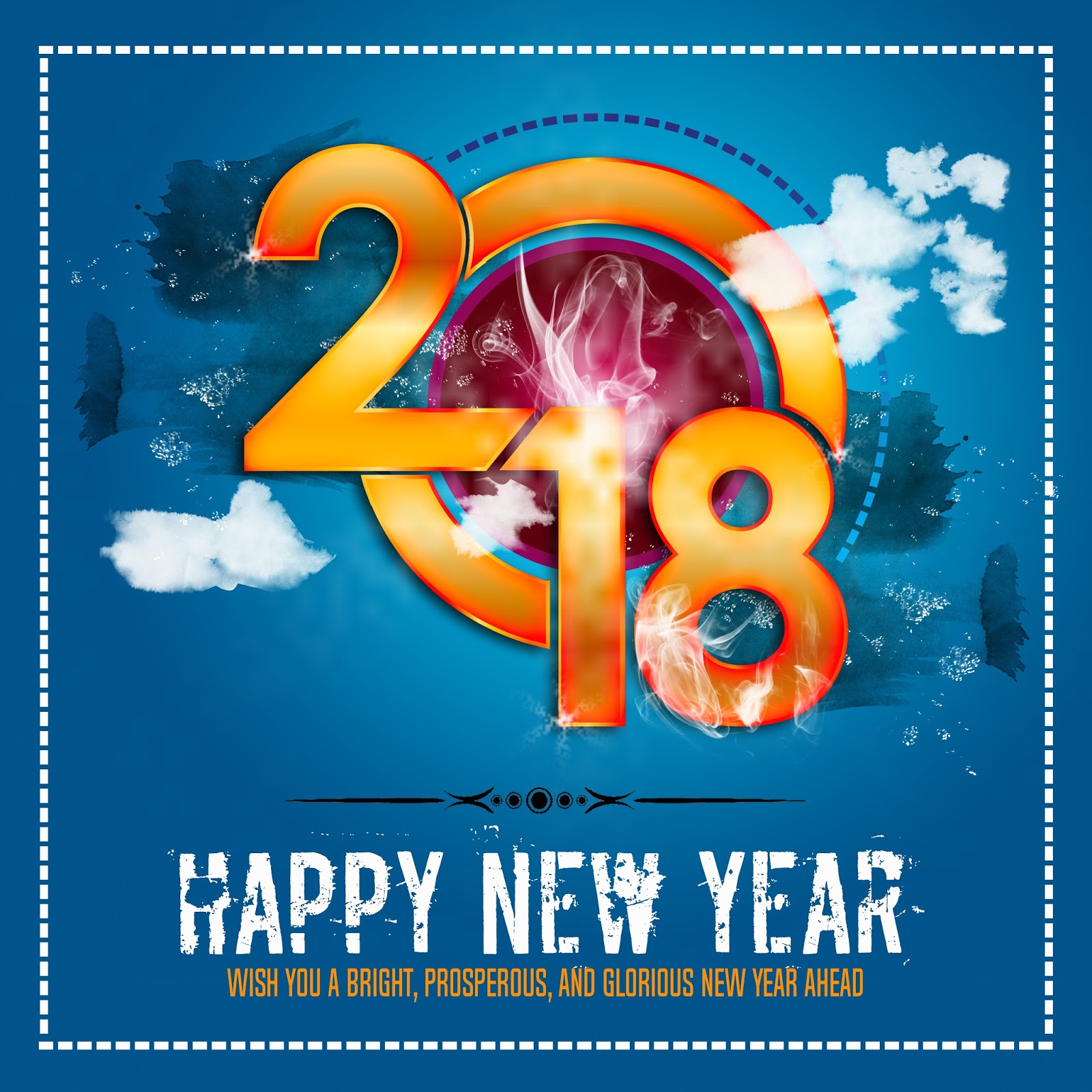 Download 2018 happy new year poster psd template free downloads ...
