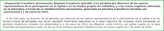 Art. 3.Primero.Dos RD-ley 3/2016. Modificaciones de la Ley 27/2014, de 27 de noviembre, del Impuesto sobre Sociedades.