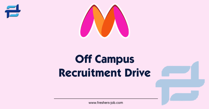 Myntra Recruitment 2024 Drive