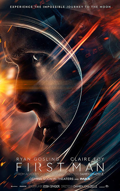 First Man 2018 movie poster Ryan Gosling Claire Foy Damien Chazelle