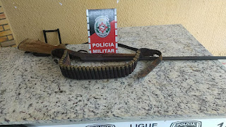 POLÍCIA MILITAR APREENDE ARMA DE FOGO NA ZONA RURAL DE MATO GROSSO