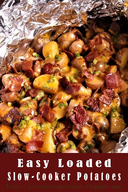 Easy Loaded Slow-Cooker Potatoes