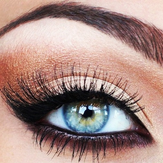 eye eye & black blue blue eyes tumblr for words: Copper eyes makeup  makeup natural pop. beautiful