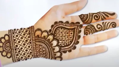 (5) Simple Mehndi Designs Front Hand