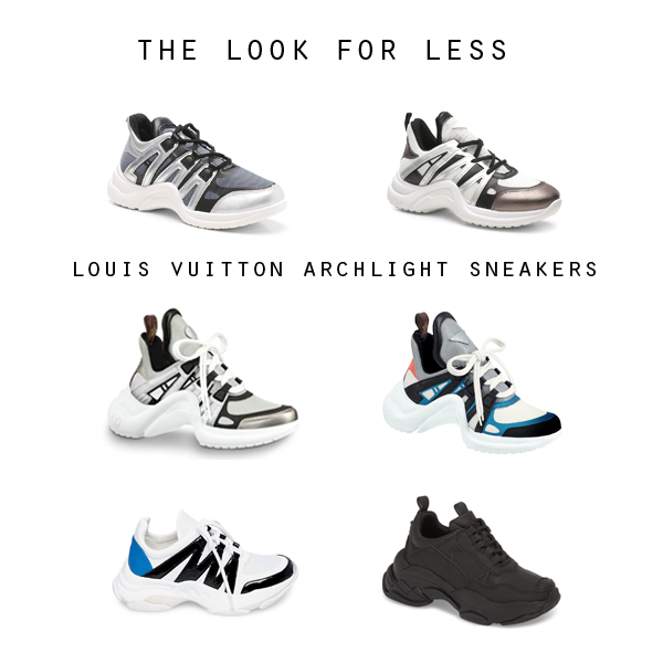 Louis Vuitton Archlight sneaker dupes