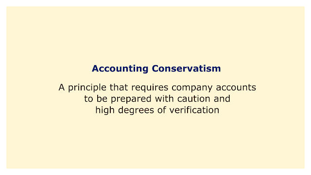 A principle that requires company accounts to be prepared with caution and high degrees of verification.