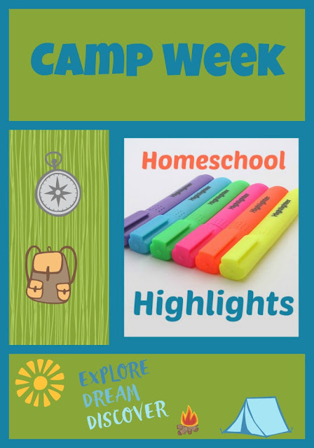 Homeschool Highlights - Camp Week on Homeschool Coffee Break @ kympossibleblog.blogspot.com