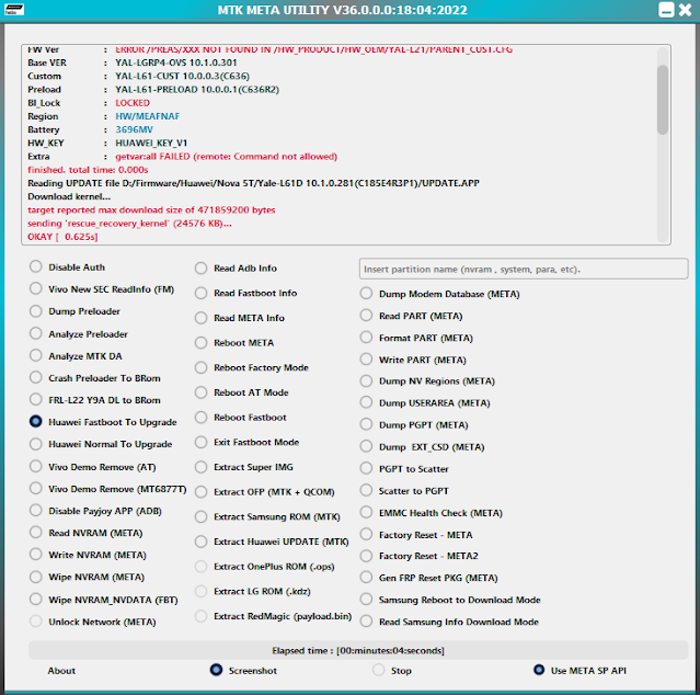 Download MTK Auth Bypass Tool V36 (MTK Meta Mode Utility) Latest Version