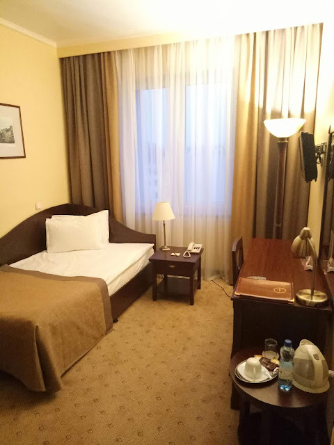 My single room at the Minsk Hotel, warm and cosy - Belarus