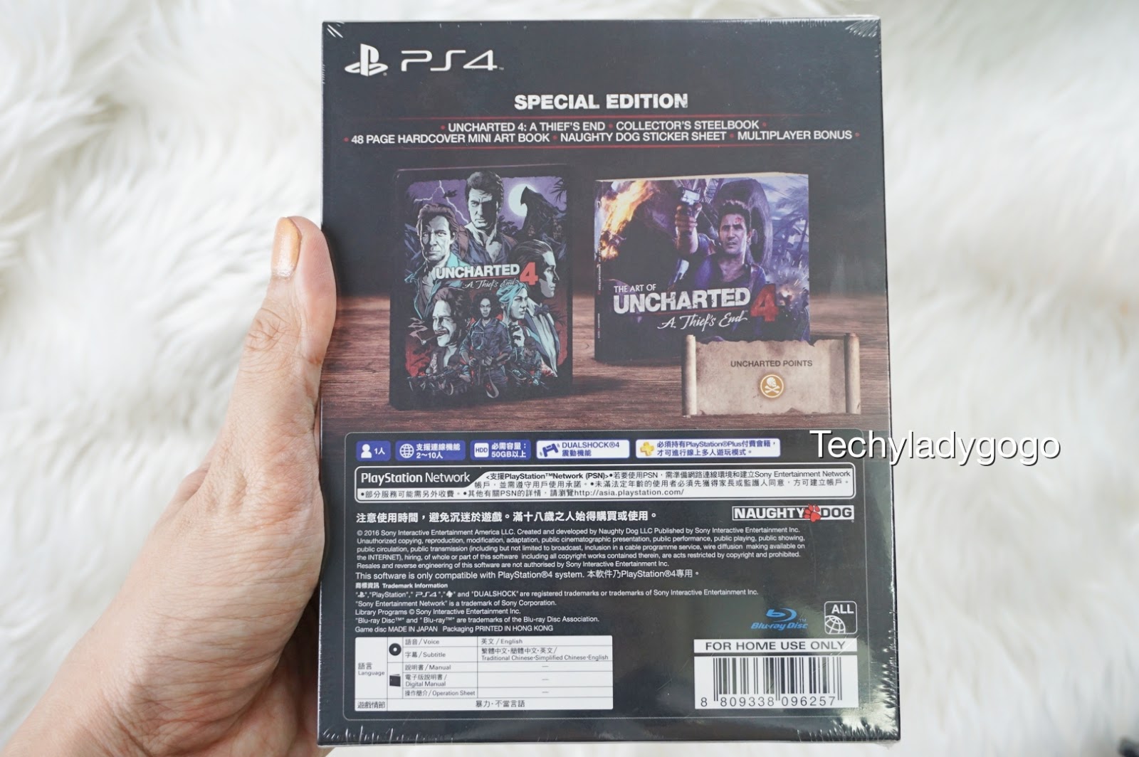 แกะกล่องเกม PS4 UNCHARTED 4 A Thief's End Special Edition Asian Version Unboxing