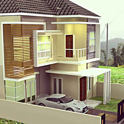 Model Desain Rumah Minimalis 2 Lantai Sederhana Asri